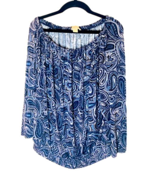 MICHAEL Michael Kors Tops - Michael Kors Blue Paisley Top Size Small